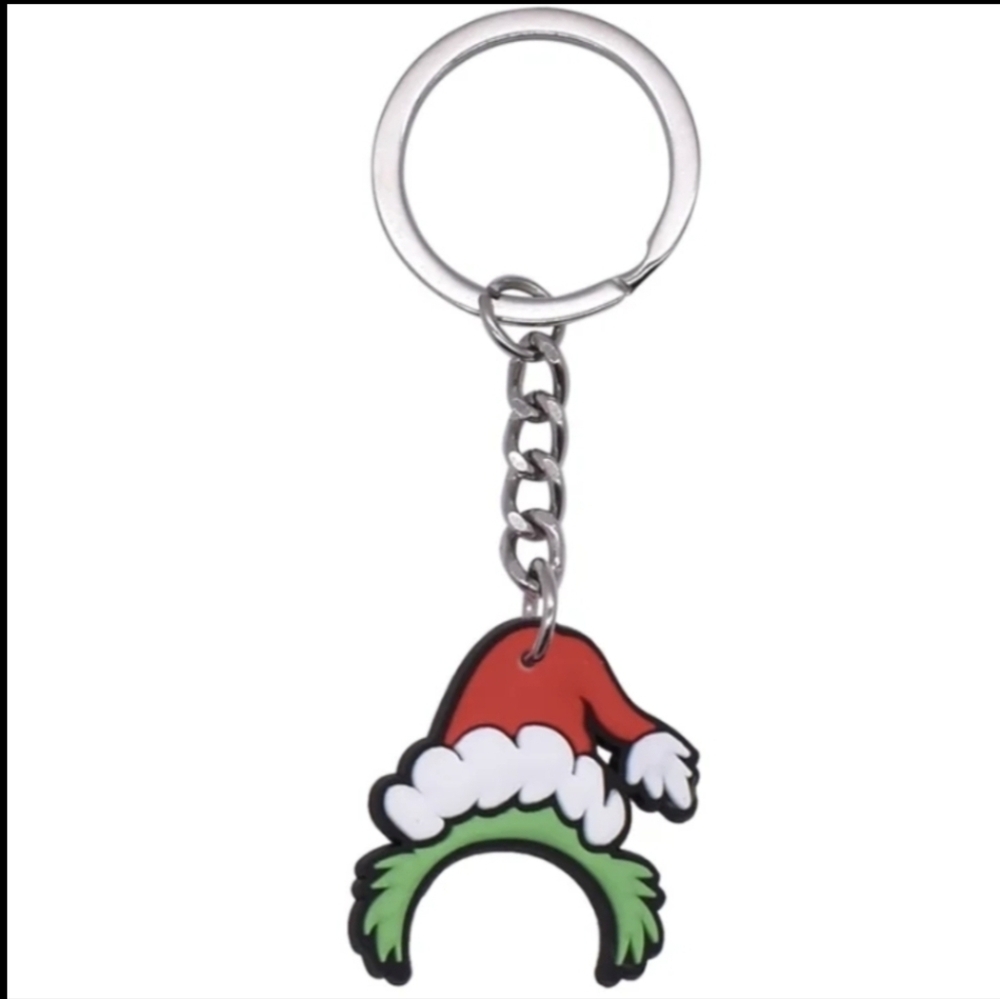 5 Grinch Christmas Mini Keychains/Bag Charms